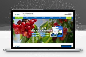 【中文模板】农业用药肥料网站 蓝色款 响应式模板