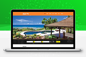 【外贸模板】建筑自定义主题现代化模板 橙色款 响应式模板