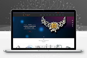 【中文模板】珠宝行业 深灰时尚款 响应式模板包含html+CSS+Js+字体文件全套