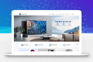 【外贸模板】家用电器模板 白色简约款 响应式模板